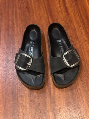 Birkenstock Madrid Big Buckle Nubuck Sandals
